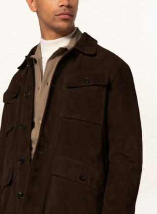 windsor. Arezzo Lederjacke Herren, Braun