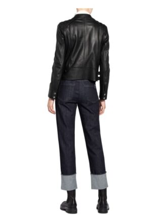 windsor. Lederjacke Damen, Schwarz