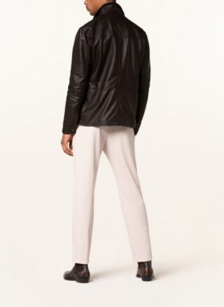 windsor. Lennio Lederjacke Herren, Braun