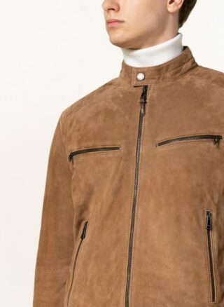 windsor. Rimano Lederjacke Herren, Beige