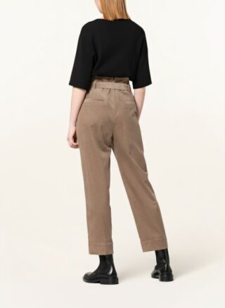 windsor. aus Cord Paperbag-Hose Damen, Braun