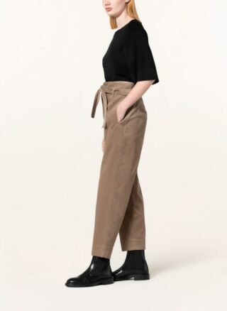 windsor. aus Cord Paperbag-Hose Damen, Braun