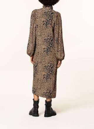 yippie hippie Hemdblusenkleid Damen, Braun