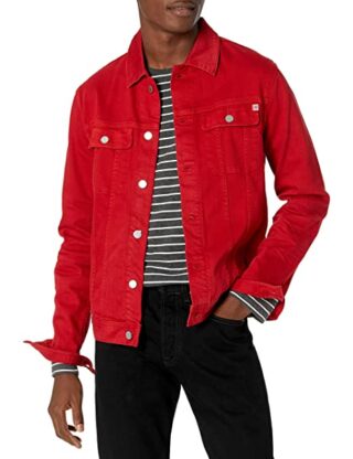 AG Jeans Dart Jeansjacke Herren, Rot