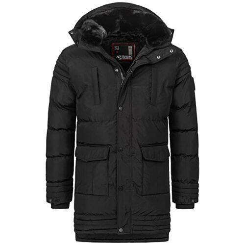 ALESSANDRO SALVARINI AS-285 Parka Herren, Schwarz