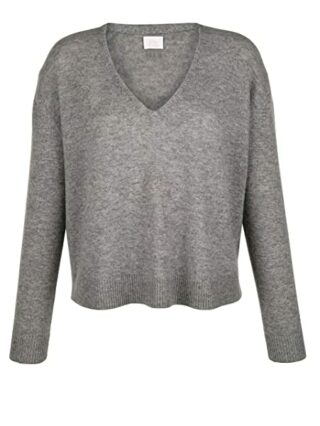 Alba Moda Kaschmir Pullover Damen, Grau