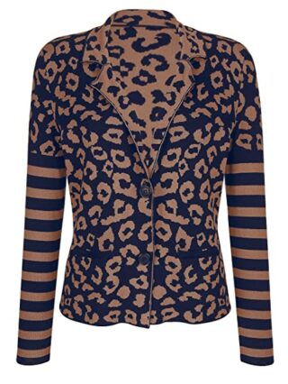 Alba Moda Strickjacke Damen, Blau