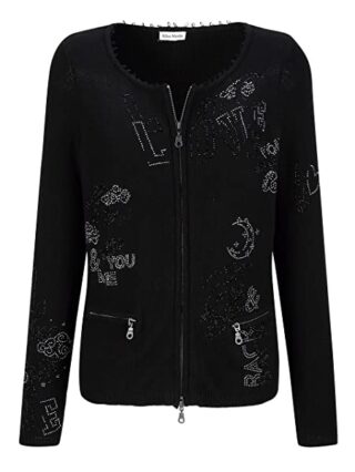 Alba Moda Strickjacke Damen, Schwarz