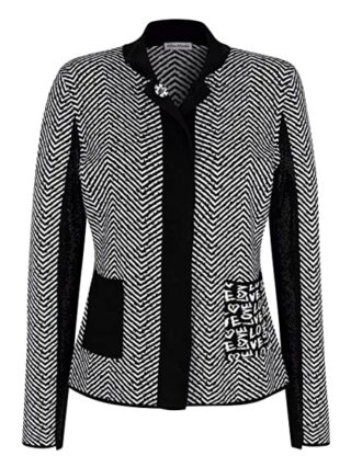 Alba Moda Strickjacke Damen, Schwarz