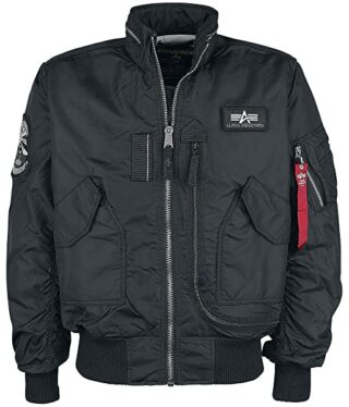 Alpha Industries Engine Blouson Herren, Schwarz