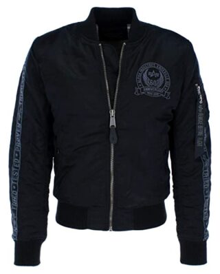 Alpha Industries MA-1 Blouson Herren, Schwarz