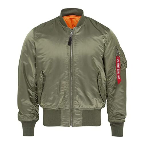 Alpha Industries MA1 US Airforce-Style Bomberjacke Herren, Grün