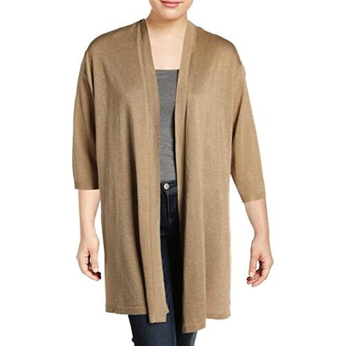 Anne Klein Plus Side Split Cardigan Damen, Gelb