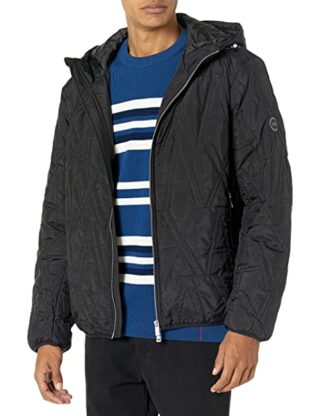 Armani Exchange Ax Bulky Logo Steppjacke Herren, Schwarz