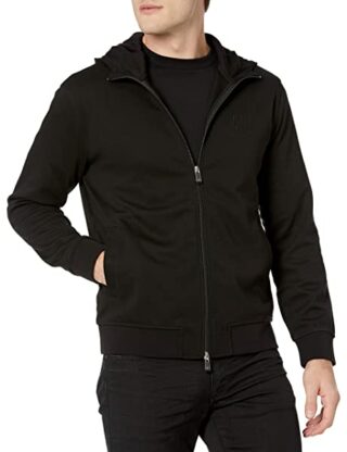 Armani Exchange Embroidered Ax Logo Strickjacke Herren, Schwarz