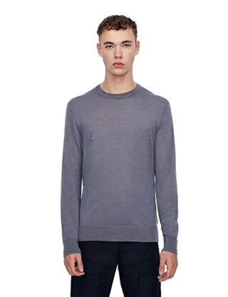 Armani Exchange Logo Pullover Herren, Grau