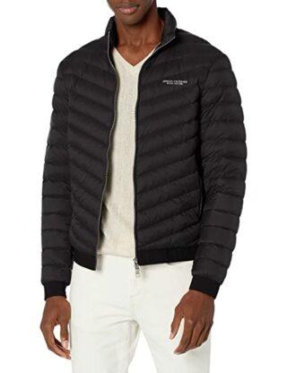 Armani Exchange Quilted Down Steppjacke Herren, Grau