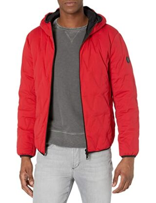 Armani Exchange Zip Up Daunenjacke Herren, Rot