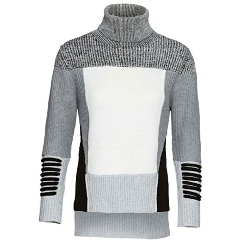 Asilio Rollkragen Strickpullover Damen, Grau