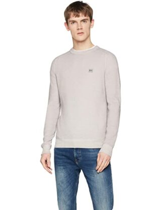 BOSS Akusto Strickpullover Herren, Grau