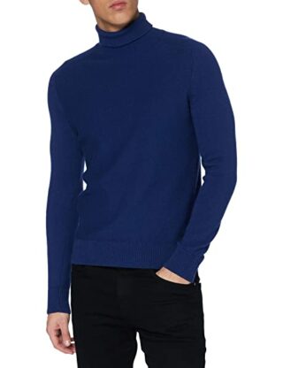 BOSS Aneberly Rollkragen Pullover Herren, Blau