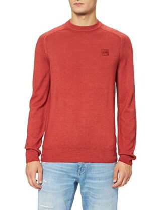 BOSS Anserlot Strickpullover Herren, Rot