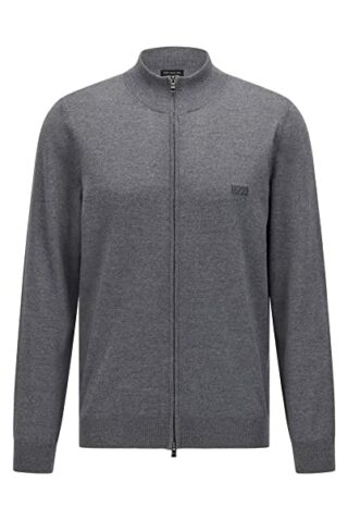 BOSS Balonso-L Strickjacke Herren, Grau