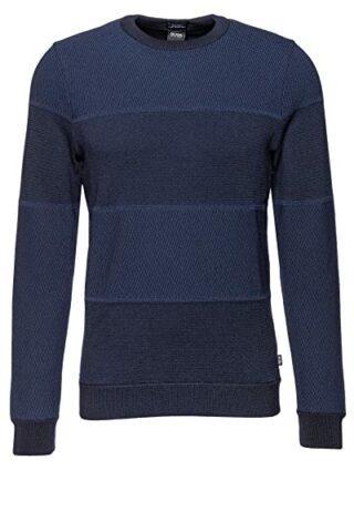 BOSS Binero Strickpullover Herren, Blau