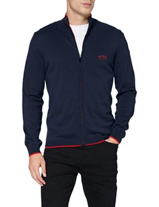 BOSS Cardigan Strickjacke Herren, Blau