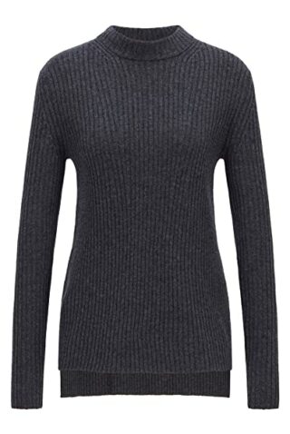 BOSS Fulieta Kaschmir Pullover Damen, Grau