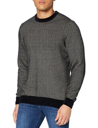 BOSS Kafurlio Strickpullover Herren, Schwarz