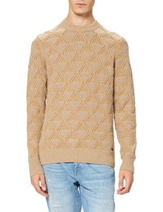 BOSS Karlbert Strickpullover Herren, Beige