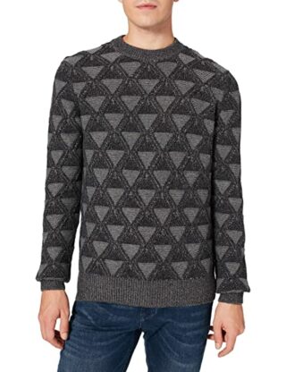 BOSS Karlbert Strickpullover Herren, Grau