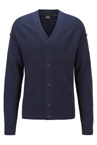 BOSS Kirgan Cardigan Herren, Blau