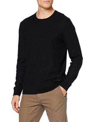 BOSS Komallo Strickpullover Herren, Schwarz