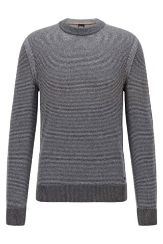 BOSS Kommodoro Strickpullover Herren, Grau