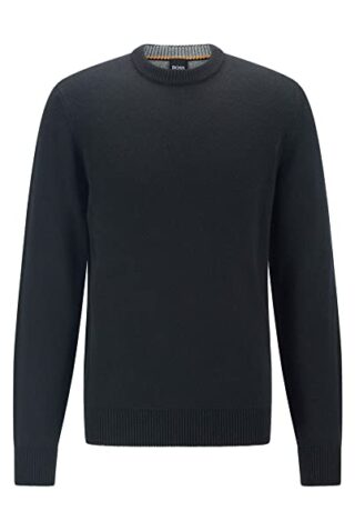 BOSS Kontreal Strickpullover Herren, Schwarz