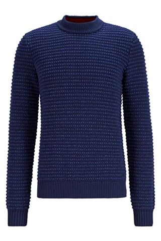 BOSS Krecing Strickpullover Herren, Blau