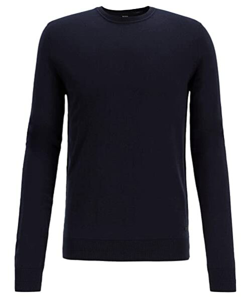 BOSS Kuasivos Strickpullover Herren, Blau