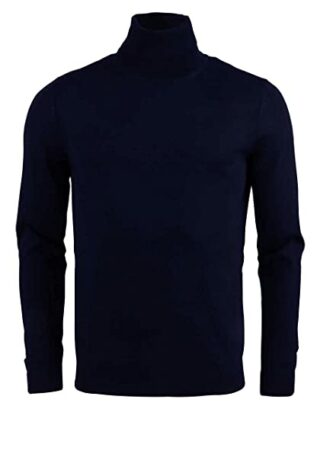 BOSS Musso-P Rollkragen Pullover Herren, Blau