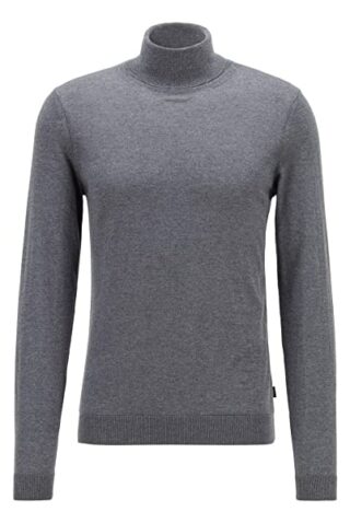 BOSS Musso-P Rollkragen Pullover Herren, Grau