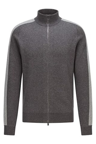 BOSS Nates Strickjacke Herren, Grau