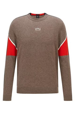 BOSS Rafio Strickpullover Herren, Braun