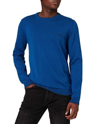 BOSS Ritom W21 Strickpullover Herren, Blau