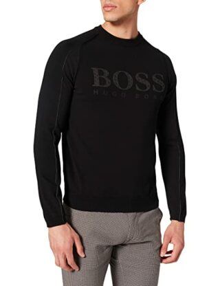 BOSS Rodaro Strickpullover Herren, Schwarz