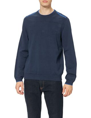 BOSS Rogeo Strickpullover Herren, Blau