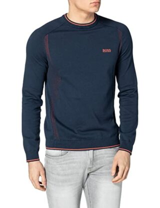 BOSS Rovan Strickpullover Herren, Blau