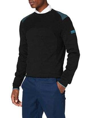 BOSS Rowin Strickpullover Herren, Schwarz