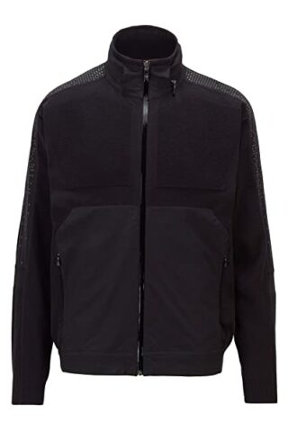 BOSS Zeo AJ Strickjacke Herren, Schwarz