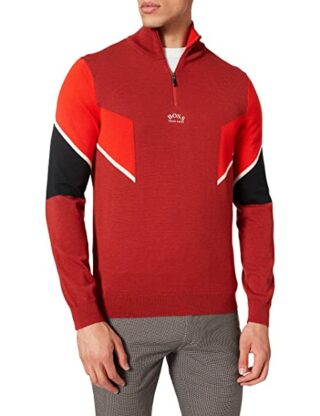 BOSS Zofin Strickpullover Herren, Rot